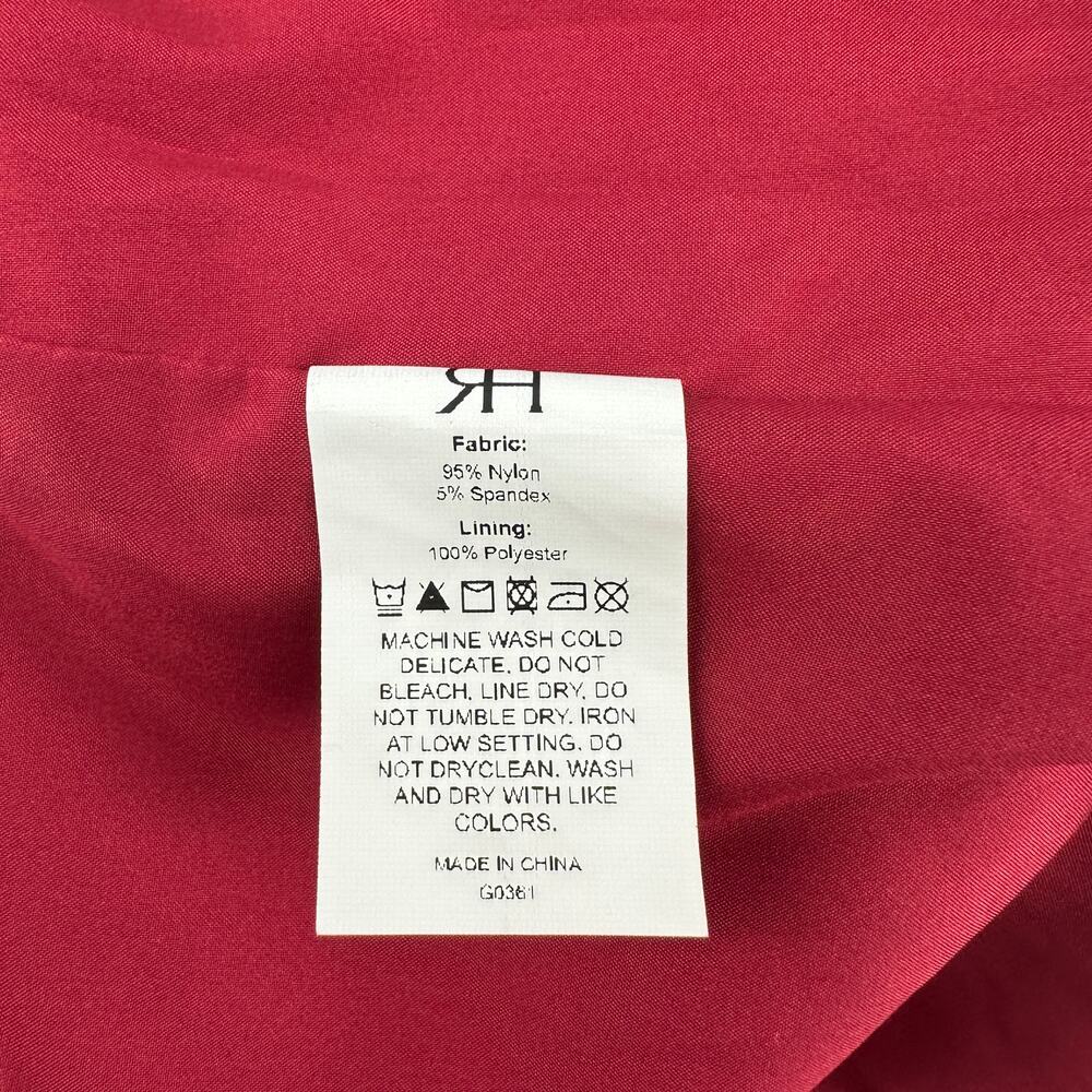Rihoas Maroon Corduroy Midi Skirt Slit High Waist Small NWT Minimalist Casual - Picture 9 of 10